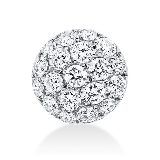 Anhänger 18 kt WG, 19 Brill. 0,26 ct, TW-vsi
