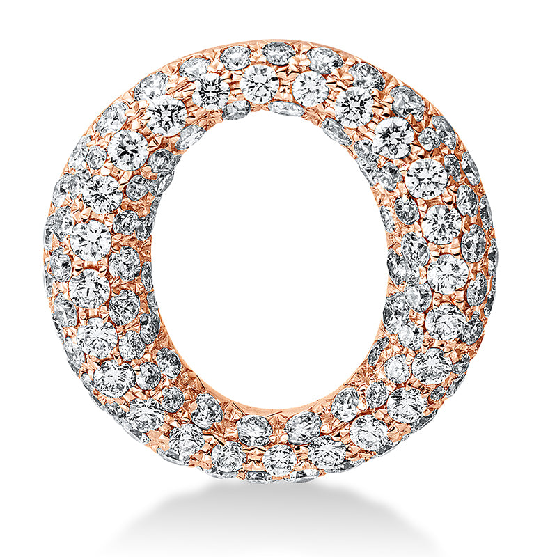 Anhänger 18 kt RG, 104 Brill. 1,33 ct, TW-vsi