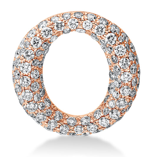 Anhänger 18 kt RG, 104 Brill. 1,33 ct, TW-vsi