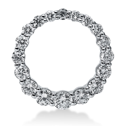 Anhänger 18 kt WG, 18 Brill. 0,45 ct, TW-si