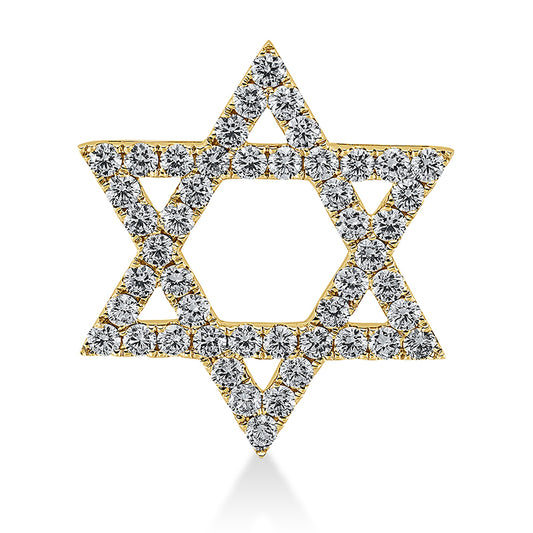 Anhänger 18 kt GG, 48 Brill. 2,41 ct, TW-si