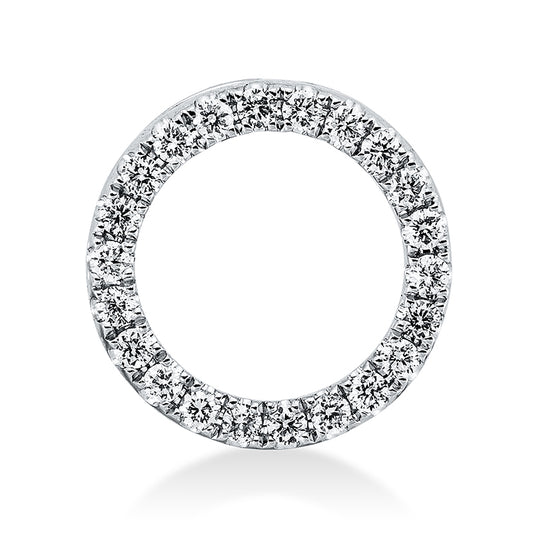 Anhänger 18 kt WG, 22 Brill. 0,24 ct, TW-si