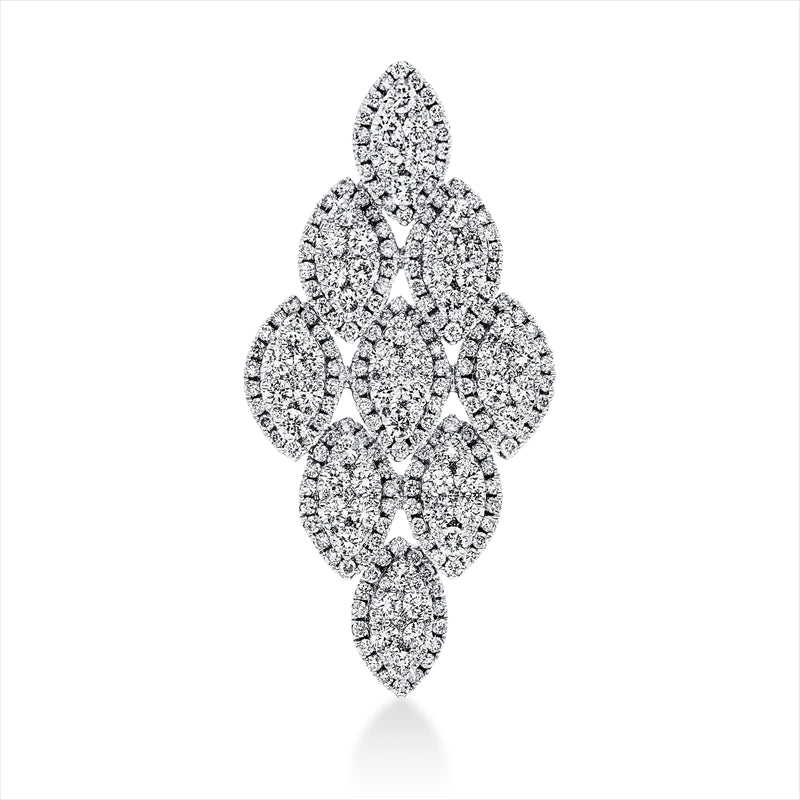 Anhänger 18 kt WG, 297 Brill. 2,15 ct, TW-si