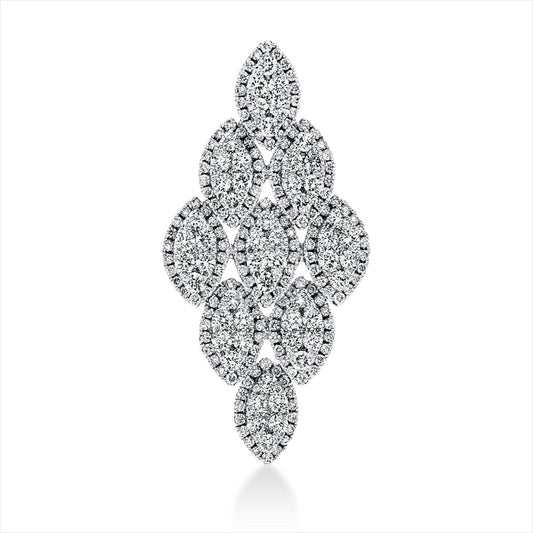 Anhänger 18 kt WG, 297 Brill. 2,15 ct, TW-si