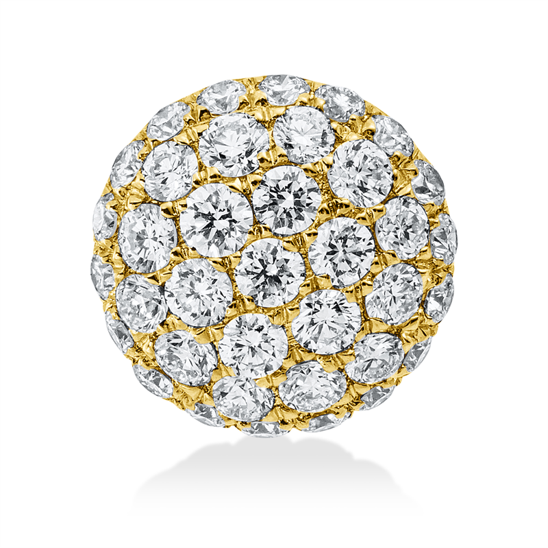 Anhänger 18 kt GG, 37 Brill. 0,36 ct, TW-vsi