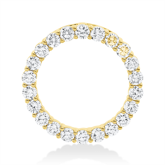 Anhänger 18 kt GG, 22 Brill. 1,61 ct, TW-vsi/si