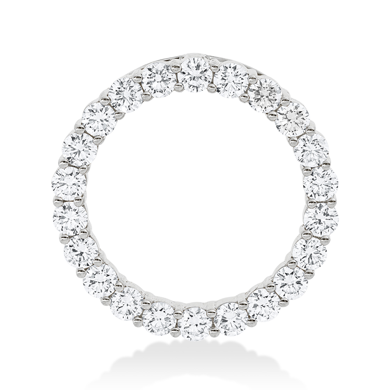 Anhänger 18 kt WG, 22 Brill. 1,59 ct, TW-vsi/si