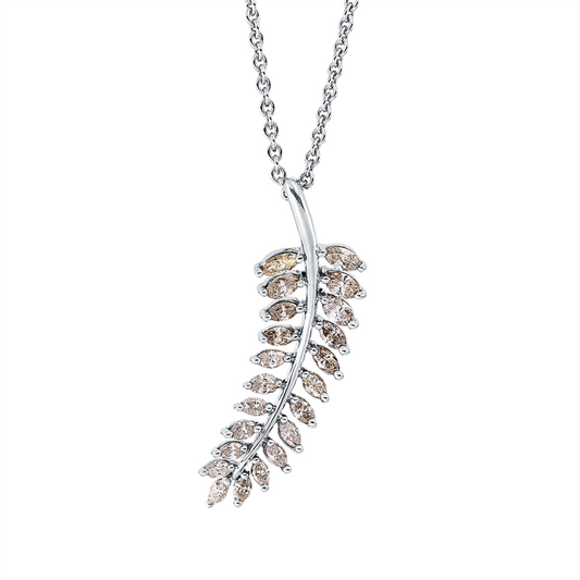 Anhänger 18 kt WG, 22 Nav. 1,80 ct, TLB-si