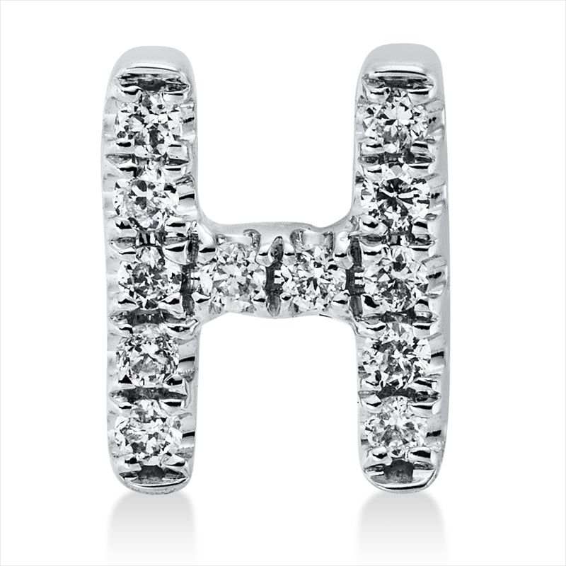 Anhänger 18 kt WG, 12 Brill. 0,03 ct, TW-si