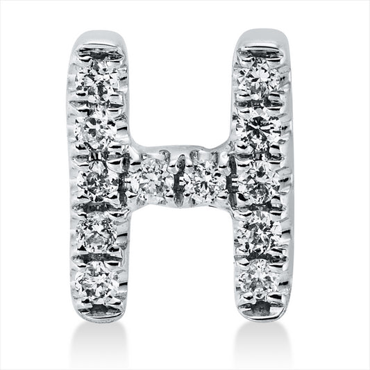 Anhänger 18 kt WG, 12 Brill. 0,03 ct, TW-si