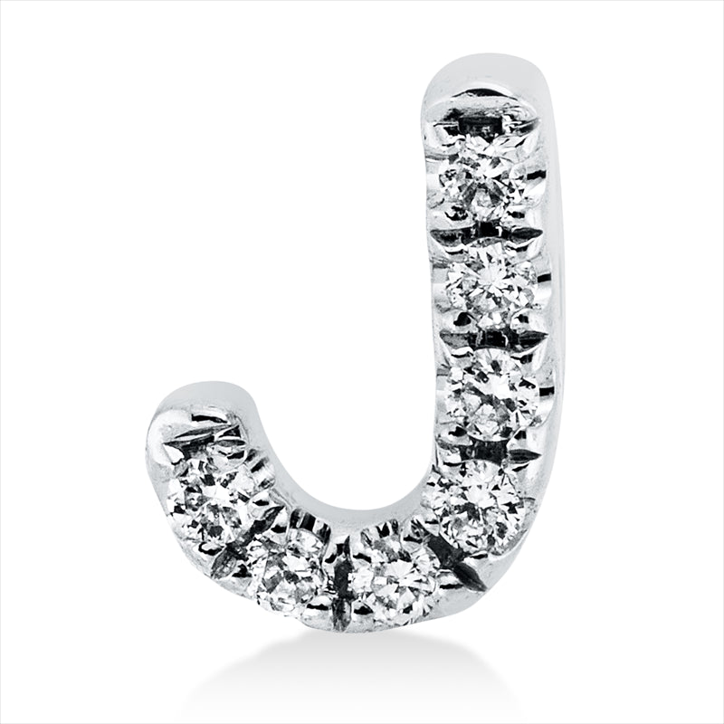 Anhänger 18 kt WG, 7 Brill. 0,02 ct, TW-si