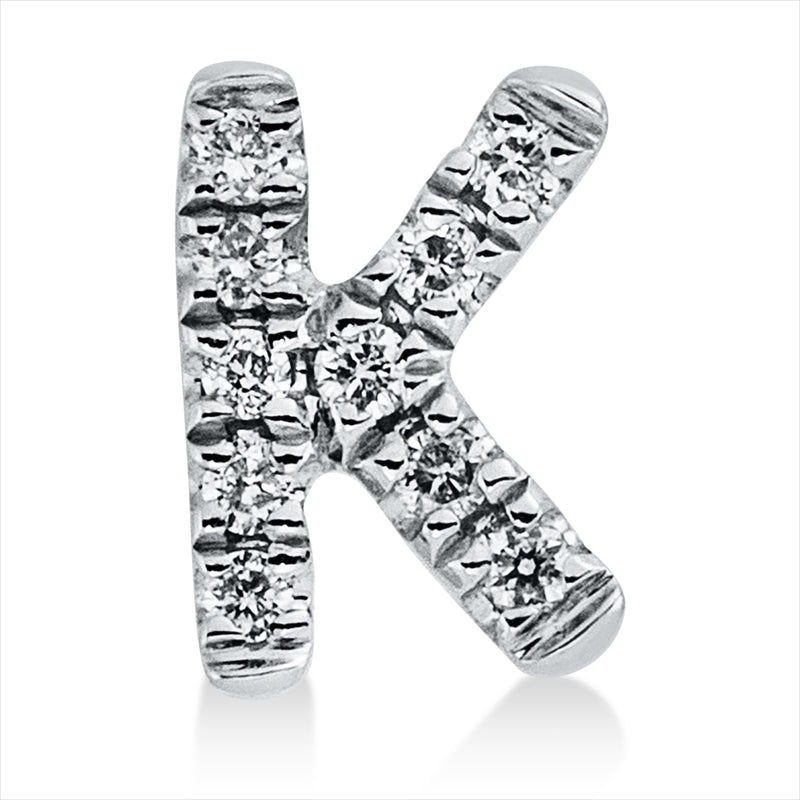Anhänger 18 kt WG, 10 Brill. 0,03 ct, TW-si