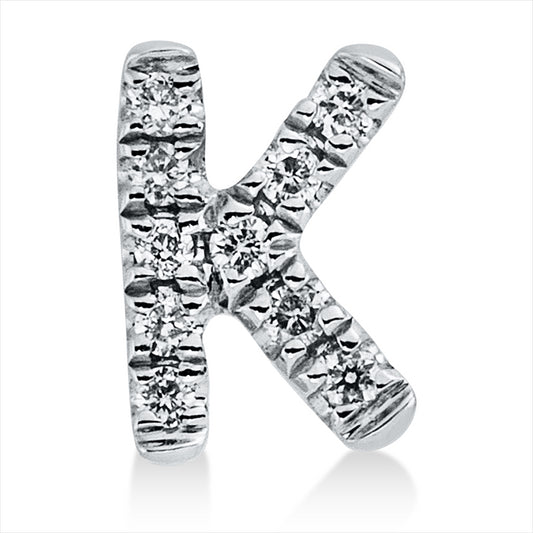 Anhänger 18 kt WG, 10 Brill. 0,03 ct, TW-si