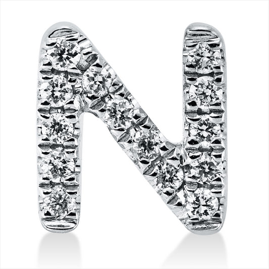 Anhänger 18 kt WG, 14 Brill. 0,04 ct, TW-si