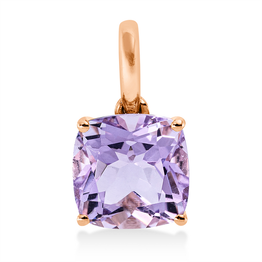 Anhänger 18 kt RG, mit Öse, 1 Amethyst 2,30 ct pink
