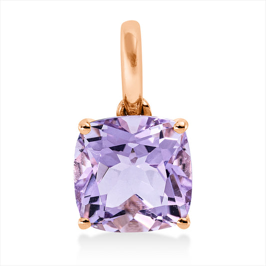Anhänger 18 kt RG, mit Öse, 1 Amethyst 2,30 ct pink