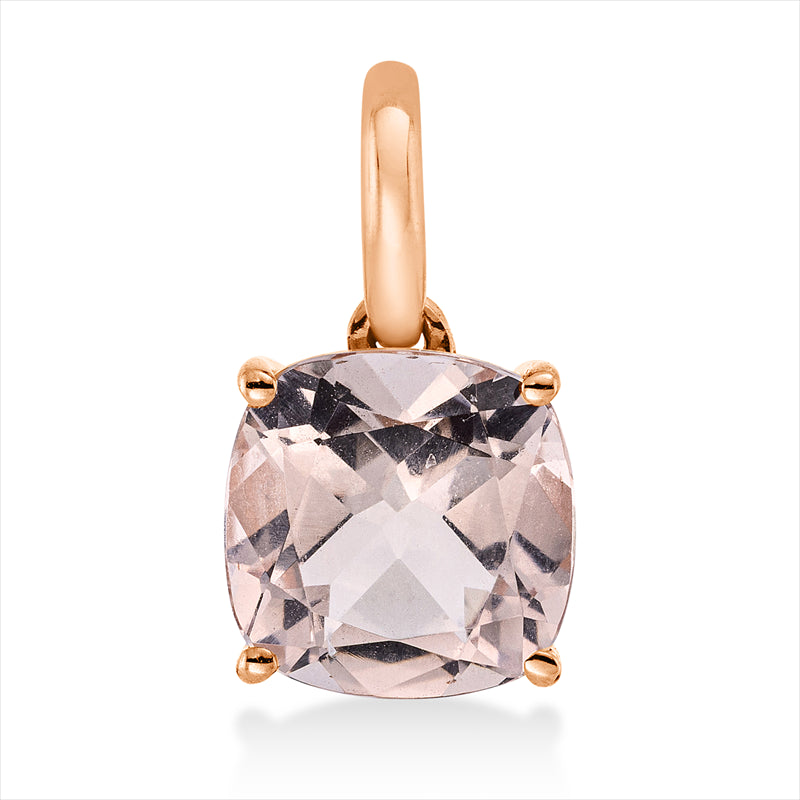 Anhänger 18 kt RG, mit Öse, 1 Morganit 2,10 ct rosa