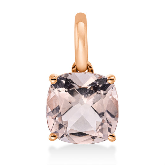 Anhänger 18 kt RG, mit Öse, 1 Morganit 2,10 ct rosa