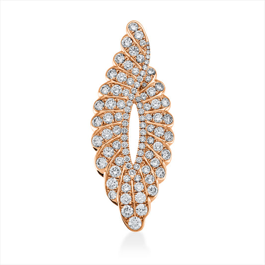 Anhänger 18 kt RG, 97 Brill. 3,21 ct, TW-vsi