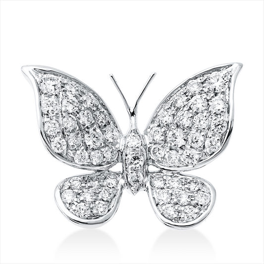 Anhänger 18 kt WG, 51 Brill. 0,30 ct, TW-vsi
