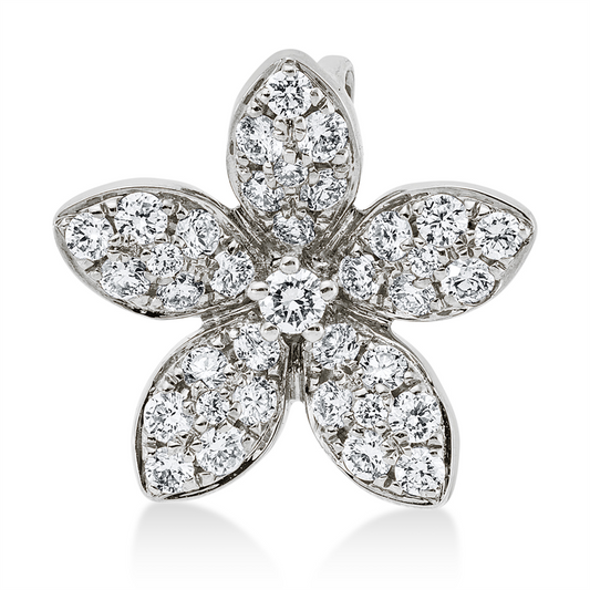Anhänger 18 kt WG, 36 Brill. 0,52 ct, TW-si