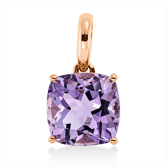 Anhänger 18 kt RG, mit Öse, 1 Amethyst 2,40 ct pink