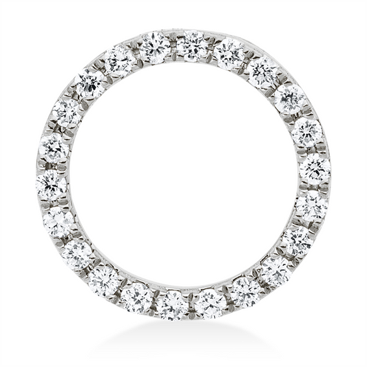 Anhänger 18 kt WG, 22 Brill. 0,11 ct, TW-si