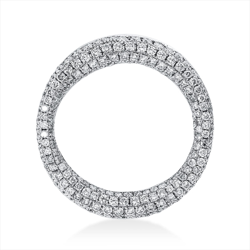 Anhänger 18 kt WG, 207 Brill. 1,60 ct, TW-pi