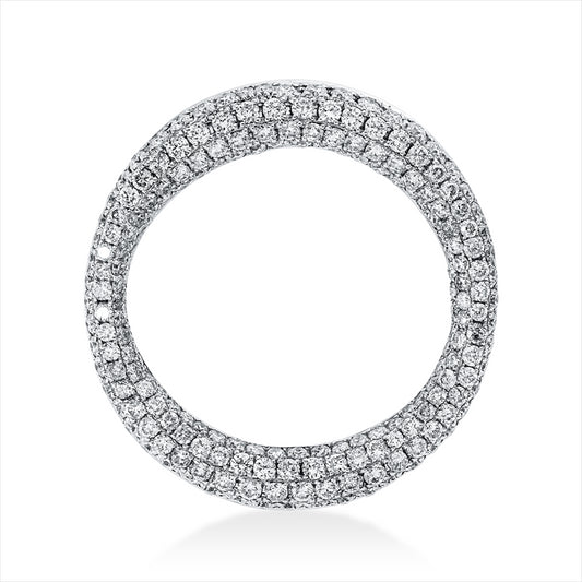 Anhänger 18 kt WG, 207 Brill. 1,60 ct, TW-pi