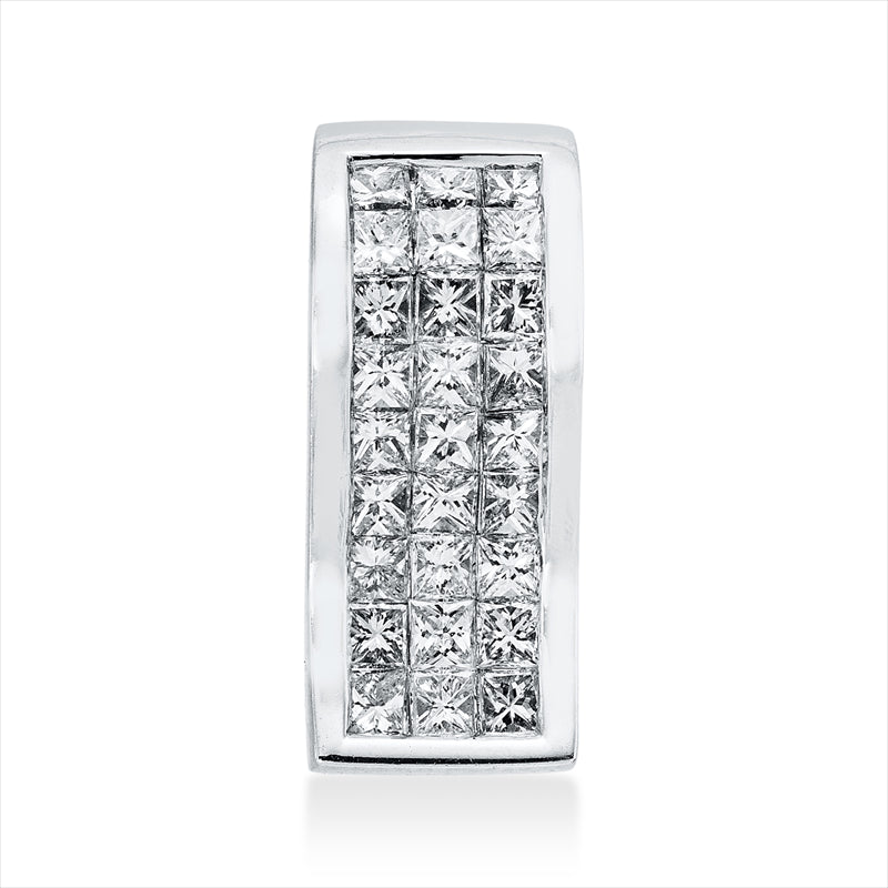 Anhänger 18 kt WG, 27 Princ. 0,45 ct, TW-vsi