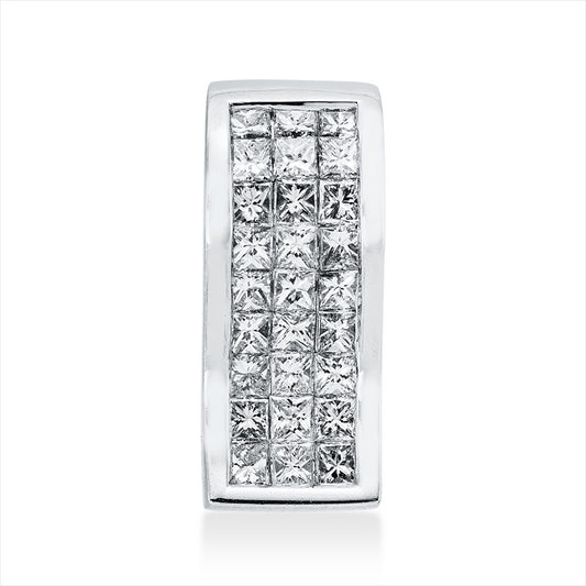 Anhänger 18 kt WG, 27 Princ. 0,45 ct, TW-vsi