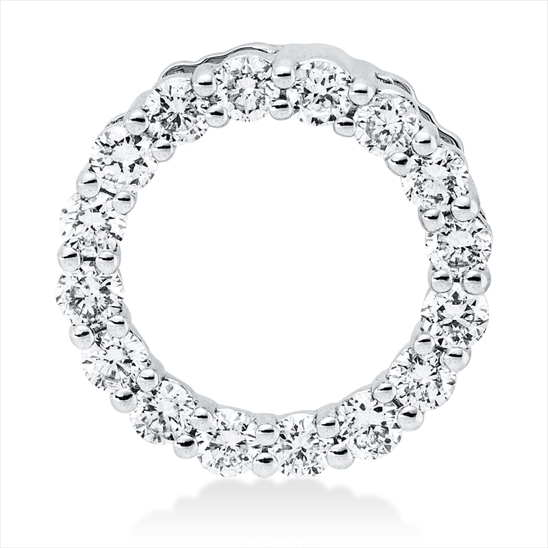 Anhänger 14 kt WG, 16 Brill. 0,33 ct, W-si/pi