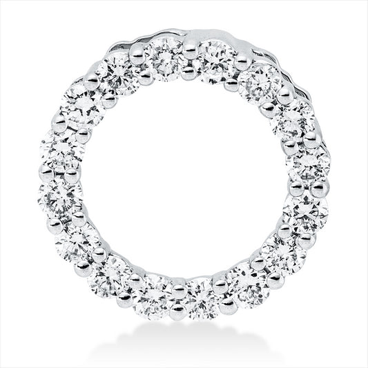 Anhänger 14 kt WG, 16 Brill. 0,33 ct, W-si/pi