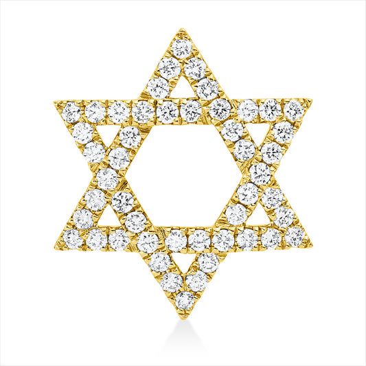 Anhänger 18 kt GG, 48 Brill. 0,54 ct, TW-si