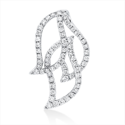 Anhänger 18 kt WG, 70 Brill. 0,83 ct, TW-si