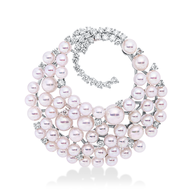 Anhänger 18 kt WG, 44 Brill. 0,43 ct, TW-si, 59 ZP weiß