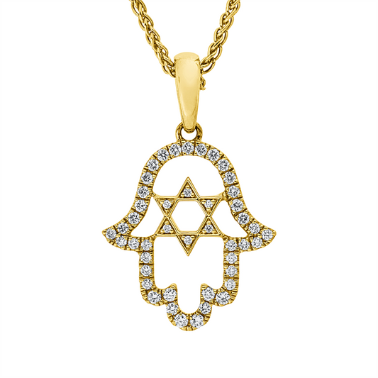 Anhänger 18 kt GG, mit Öse, 45 Brill. 0,26 ct, TW-si