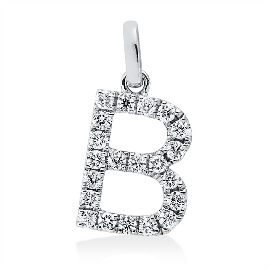 Anhänger 18 kt WG, 21 Brill. 0,22 ct, TW-si