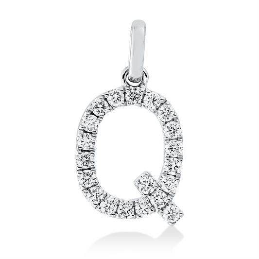 Anhänger 18 kt WG, 20 Brill. 0,21 ct, TW-si