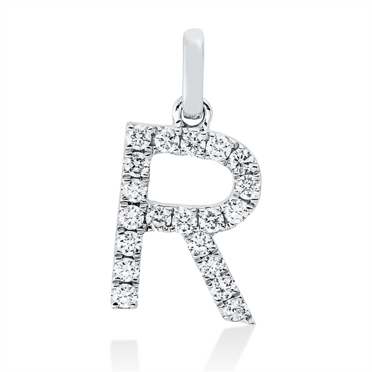 Anhänger 18 kt WG, 20 Brill. 0,21 ct, TW-si