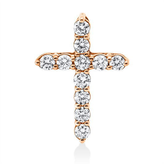 Anhänger 18 kt RG, 11 Brill. 0,31 ct, TW-si