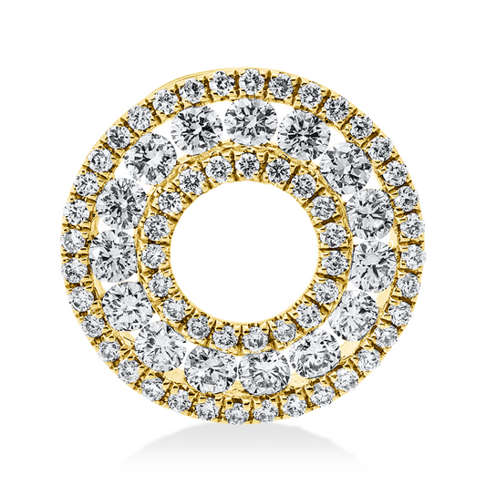 Anhänger 18 kt GG, 70 Brill. 0,64 ct, I-si