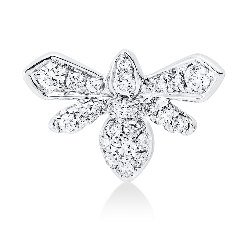 Anhänger 18 kt WG, 25 Brill. 0,40 ct, TW-si