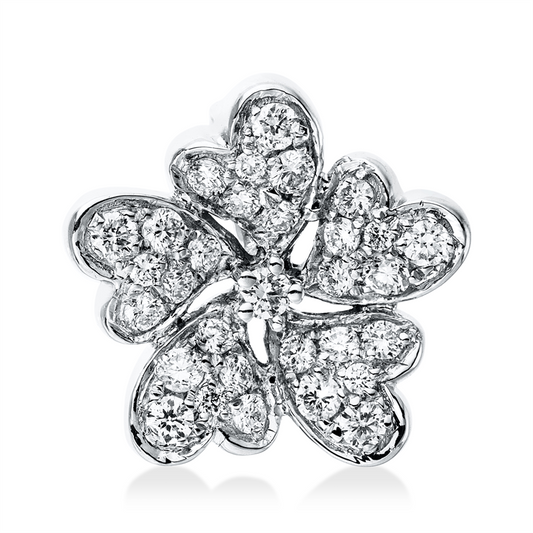 Anhänger 18 kt WG, 31 Brill. 0,32 ct, TW-si