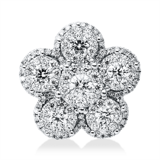 Anhänger 18 kt WG, 120 Brill. 1,17 ct, F-vsi
