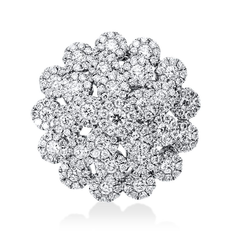 Anhänger 18 kt WG, 251 Brill. 0,85 ct, F-vsi