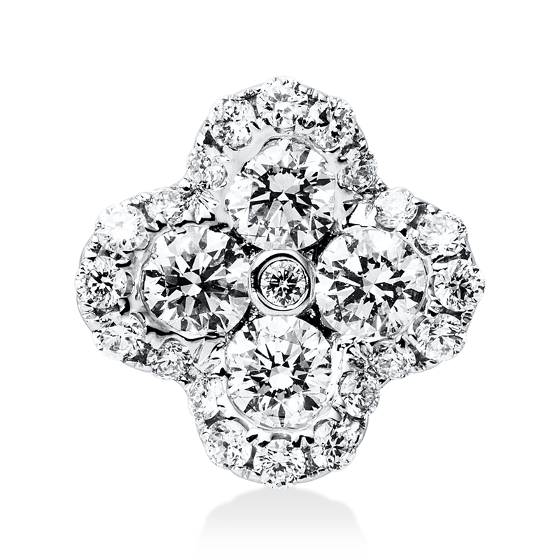 Anhänger 18 kt WG, 25 Brill. 0,51 ct, TW-vsi/si