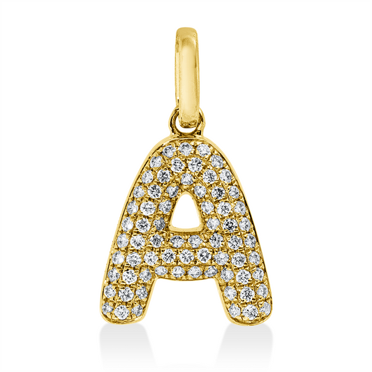 Anhänger 18 kt GG, 69 Brill. 0,11 ct, W-si