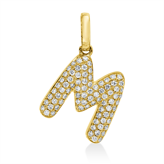 Anhänger 18 kt GG, 83 Brill. 0,13 ct, W-si
