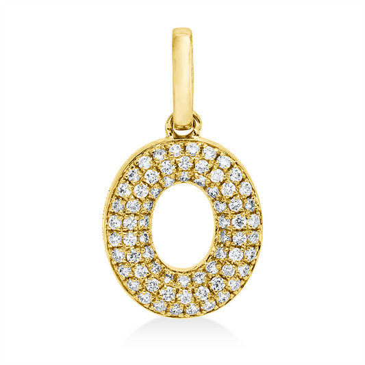 Anhänger 18 kt GG, 73 Brill. 0,53 ct, W-si
